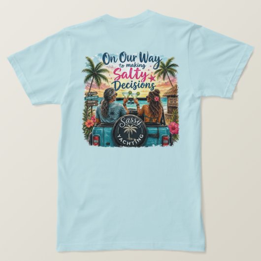 塩辛い決断 Tシャツ (デザイン裏面)