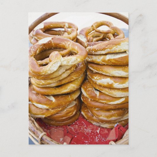 塩辛い焼いた食品 ポストカード (正面)