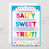 塩辛い甘いトリートラベル、何か塩辛くて甘いもの、T 招待状 (正面/裏面)