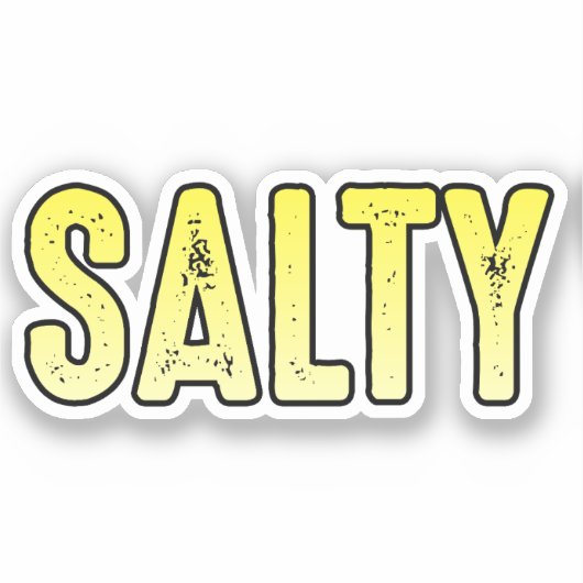 塩辛い皮肉な言葉のミーム シール (正面)