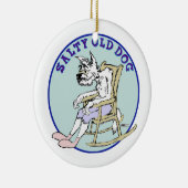 塩辛い老犬 セラミックオーナメント (右)