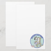 塩辛い老犬 便箋 (正面/裏面)