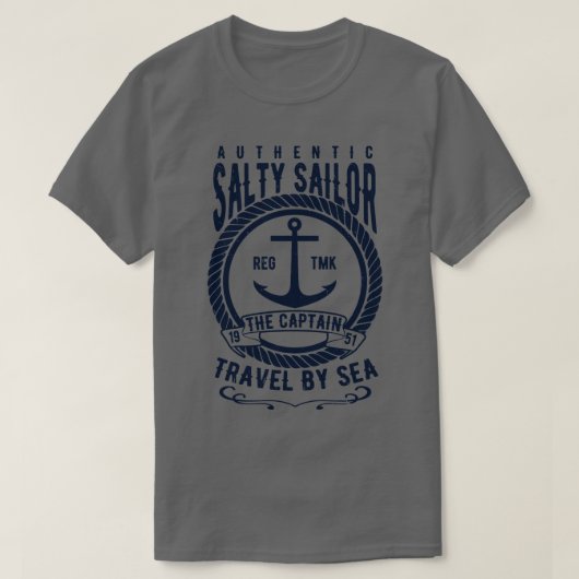 塩辛い船員 Tシャツ (デザイン正面)