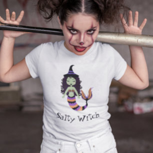 塩辛い魔女ハロウィンマーメイド Tシャツ