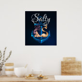 塩辛い～いかりと人魚の海生活 ポスター (キッチン)