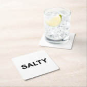 塩辛い スクエアペーパーコースター (インサイチュ)