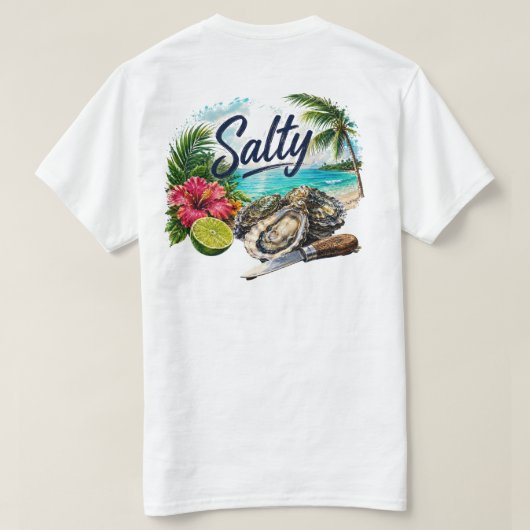 塩辛い Tシャツ (デザイン裏面)