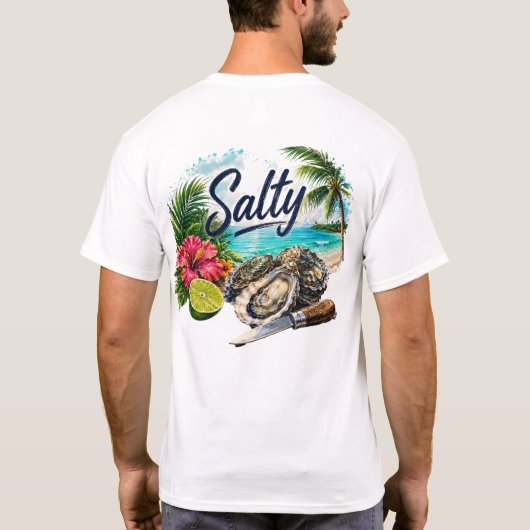 塩辛い Tシャツ (裏面)