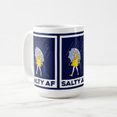 塩辛いAFのマグ コーヒーマグカップ (正面左)