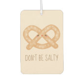 塩辛くかわいいプレおもしろいッツェルのフードユーモア カーエアーフレッシュナー (正面)