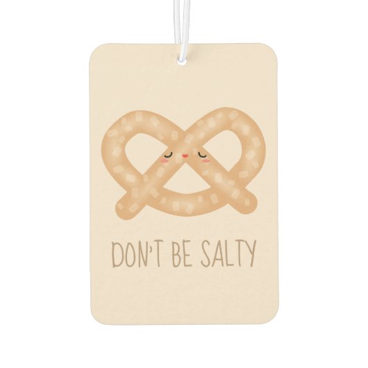 塩辛くかわいいプレおもしろいッツェルのフードユーモア カーエアーフレッシュナー (裏面)