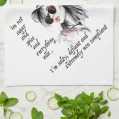 塩辛く反抗的な キッチンタオル (折り畳み)