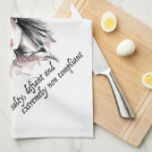 塩辛く反抗的な キッチンタオル (四つ折り)