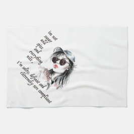 塩辛く反抗的な キッチンタオル