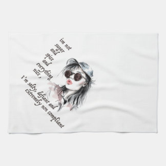 塩辛く反抗的な キッチンタオル