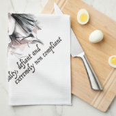 塩辛く反抗的な キッチンタオル (四つ折り)