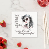 塩辛く反抗的な スタンダードカクテルナプキン (インサイチュ)