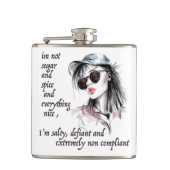 塩辛く反抗的な フラスク (正面)