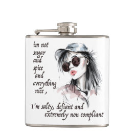 塩辛く反抗的な フラスク