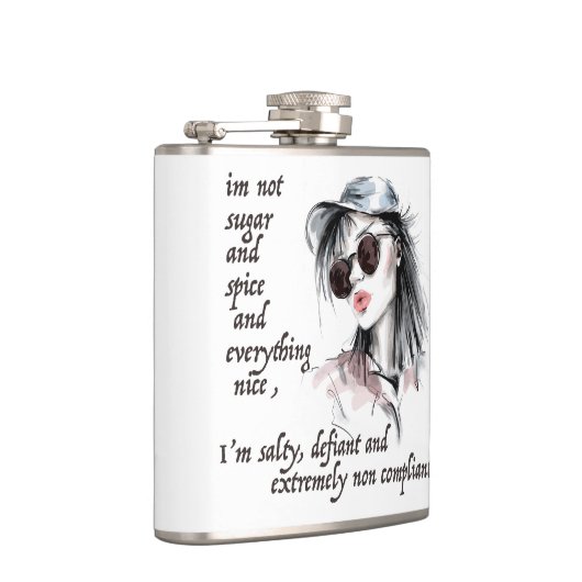 塩辛く反抗的な フラスク (右)