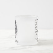 塩辛く反抗的な フロストグラスマグカップ (中央)