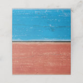 塩辛キス赤と青の折り畳み座席表 プレイスカード (外部開封)