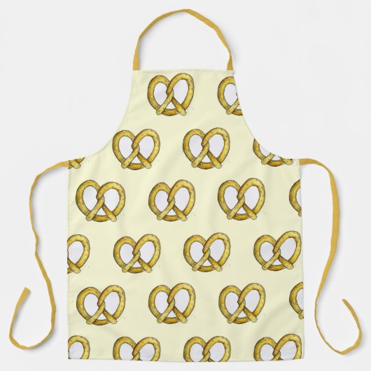 塩辛ソフトプレッツェルスナック食品NYC通りベンダー エプロン (正面)