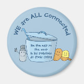 塩辛ポテトスープ磁石 マグネット (正面)