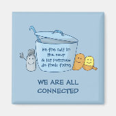 塩辛ポテトスープ磁石 マグネット (正面)