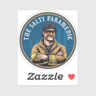 塩辛救急医療隊員HDブルーステッカー シール