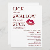 塩飲みおもしろいバチェロレッテ 招待状 (正面/裏面)