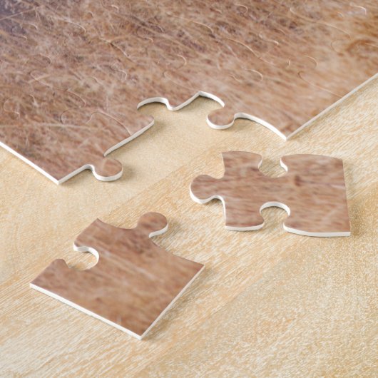 塵のBathtingのアメリカ野牛のBullの野性生物のパズル ジグソーパズル (側面)