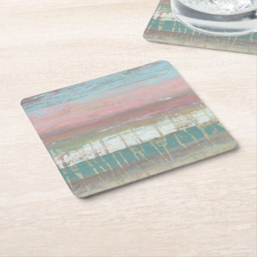 塵を払われた地平線 スクエアペーパーコースター (アングル)