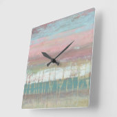 塵を払われた地平線 スクエア壁時計 (傾斜)