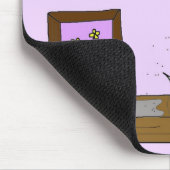 *塵払い*パフが付いている…猫 マウスパッド (コーナー)