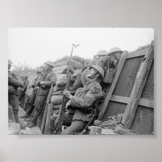 塹壕の中の英国軍 ポスター (正面)
