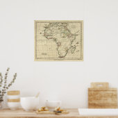 境界が描かれたアフリカ ポスター (キッチン)