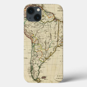 境界が輪郭を描かれた南米 iPhone 13ケース