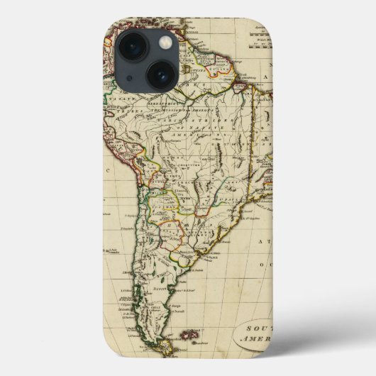 境界が輪郭を描かれた南米 Case-Mate iPhoneケース (裏面)