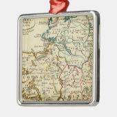 境界が輪郭付きのアイルランド メタルオーナメント (左)