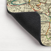 境界が輪郭付きのフランス マウスパッド (コーナー)