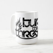 境界のコーヒー・マグを燃やして下さい コーヒーマグカップ (正面左)