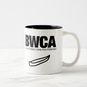 境界は水をまきますカヌー区域の荒野(BWCA)に ツートーンマグカップ
