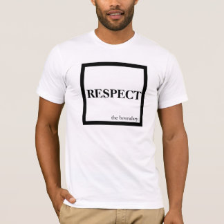 境界を尊重して下さい Tシャツ