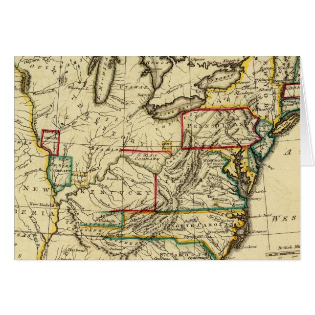 境界を示した米国 (正面横)