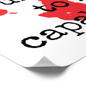 境界を設定しない – 感動的引用文 ポスター (角)