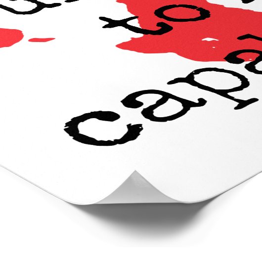 境界を設定しない – 感動的引用文 ポスター (角)