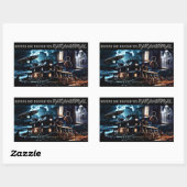 境界を越えて超常現象のシール 長方形シール (シート)