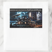 境界を越えて超常現象のシール 長方形シール (バッグ)