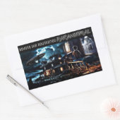 境界を越えて超常現象のシール 長方形シール (封筒)